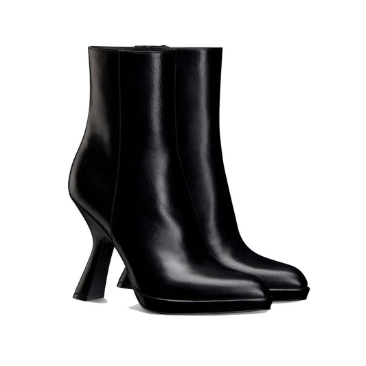 Dior Stiefeletten aus schwarzem Kalbsleder