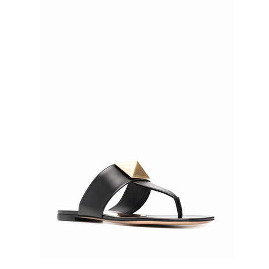 Valentino Garavani Schwarze Ledersandalen