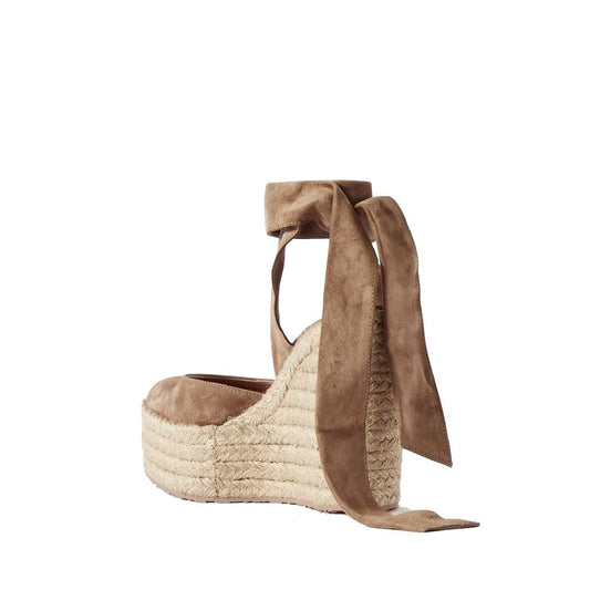 Gianvito Rossi Wildleder-Espadrilles mit Keilabsatz
