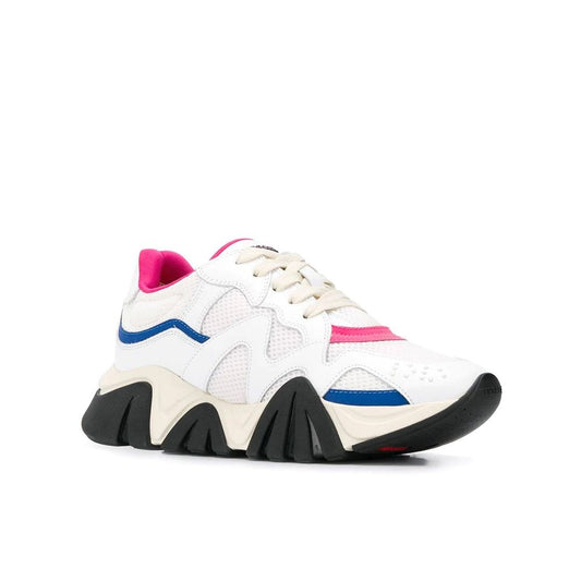 Versace White Leather Chunky Sneakers