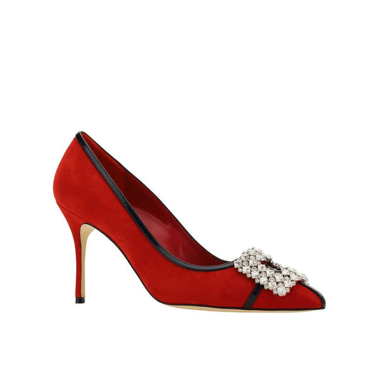 Manolo Blahnik Tuberian 90 Wildlederpumps