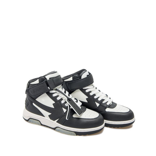 Off-White Black Calfskin Athletic Sneakers