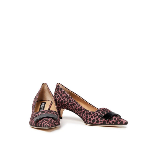 Sergio Rossi Multicolor Fabric Mid Heel Pumps