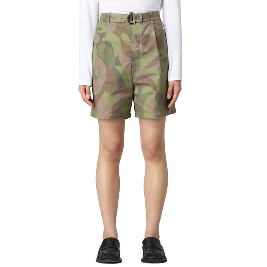 Marni Green Cotton Bermuda Shorts