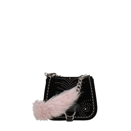 Miu Miu Schultertasche aus rosafarbenem Fell