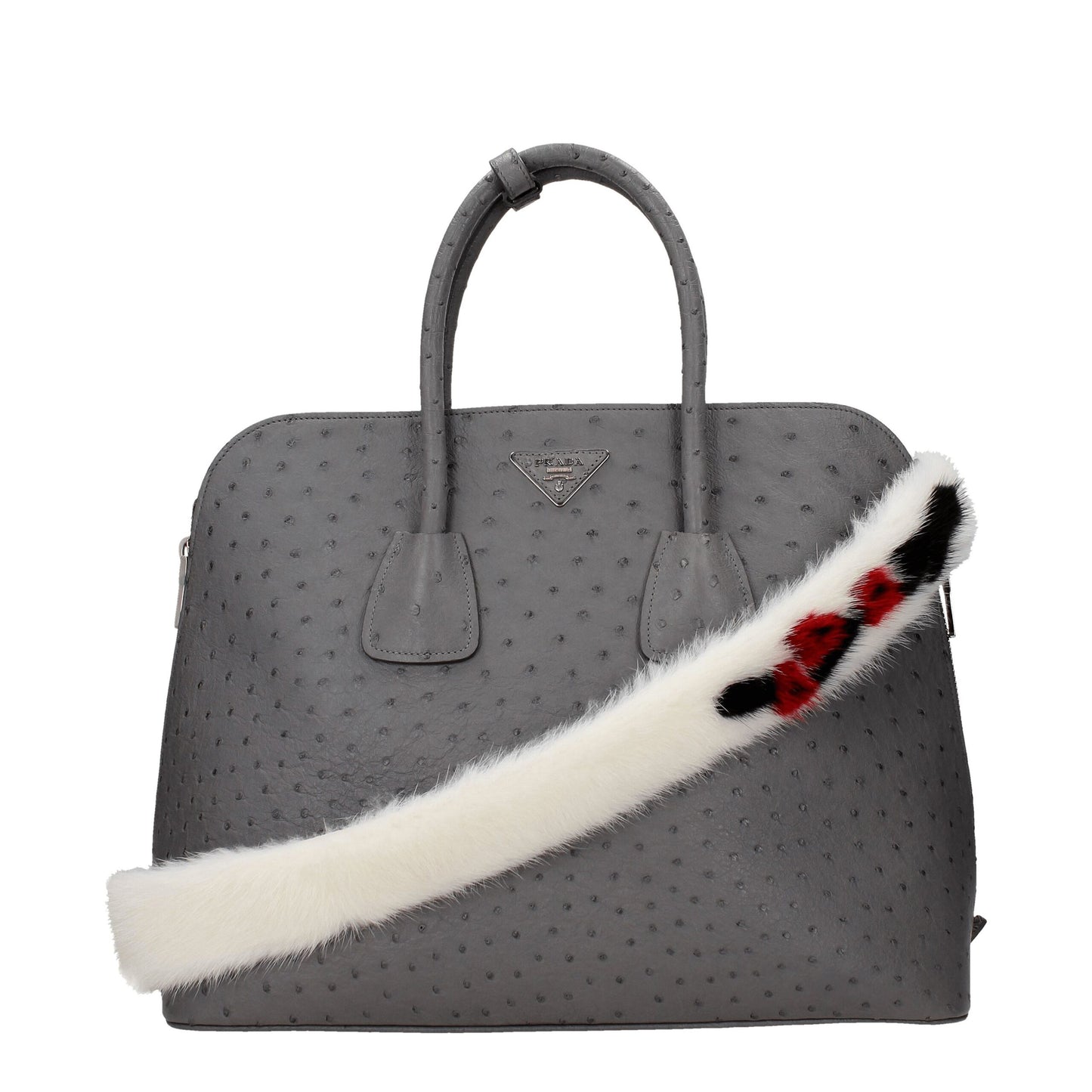 Prada Schultertasche aus weißem Leder