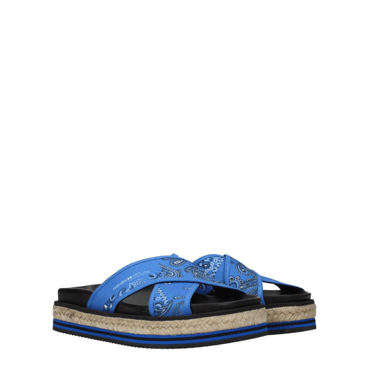 Kenzo Blaue Stoffpantoffeln
