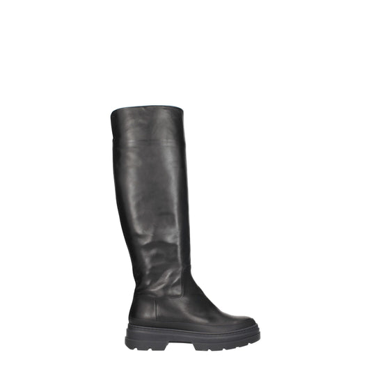 Max Mara – Overknee-Stiefel aus schwarzem Leder