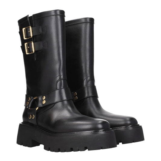 Celine Stiefeletten aus goldenem Leder