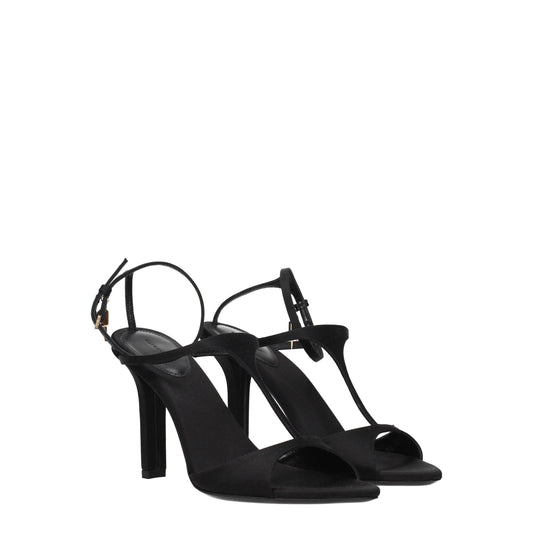 Givenchy Sandalen mit Stiletto-Absatz aus schwarzem Satin