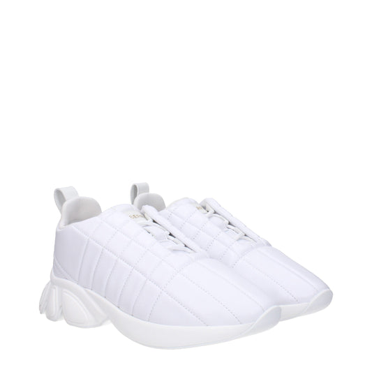 Burberry – Weiße Leder-Sneaker