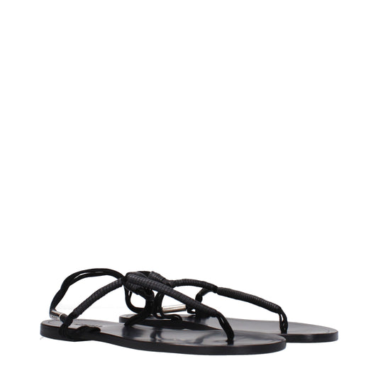 Isabel Marant – Flip-Flop-Sandalen aus schwarzem Leder