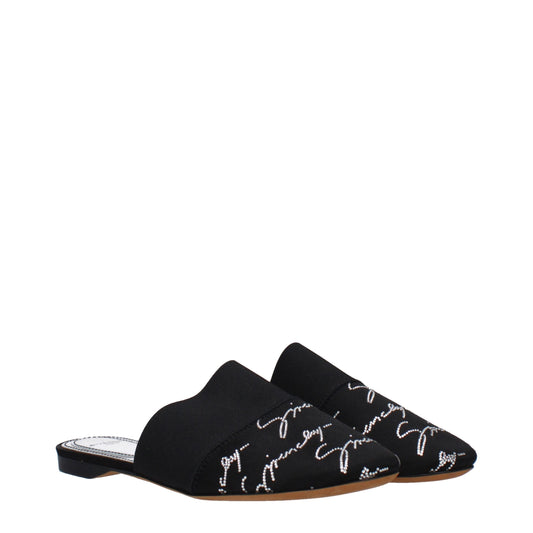 Givenchy – Schwarze Satin-Slipper-Sandalen