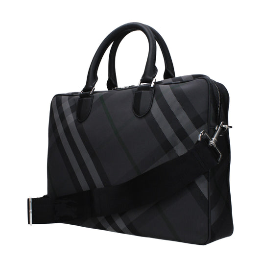 Burberry Graue Business- und Laptoptaschen aus Stoff