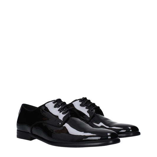 Dolce & Gabbana – Oxfords und Derbys aus schwarzem Leder