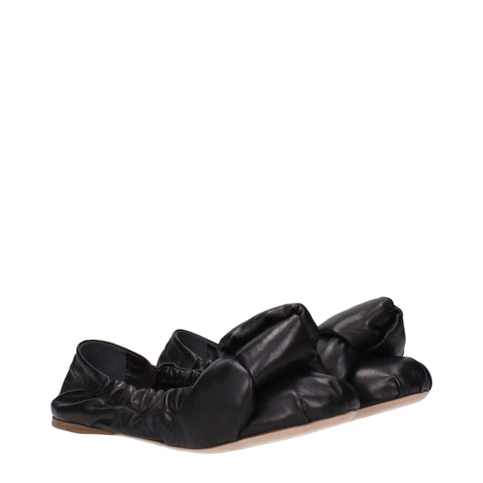 Miu Miu – Schwarze Ballerinas aus Leder