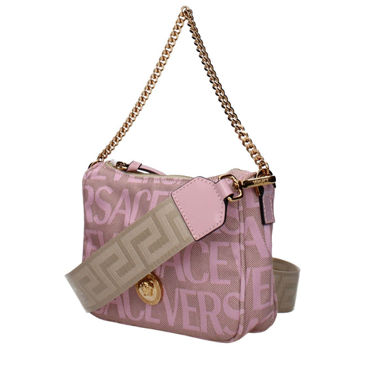 Versace Handtasche aus pinkfarbenem Stoff