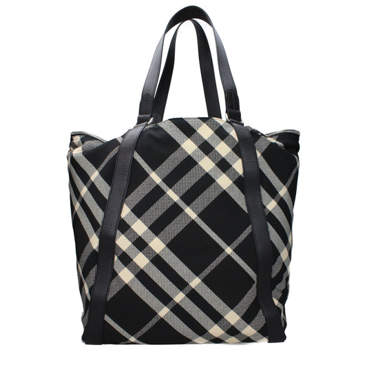 Schwarze Burberry Schultertasche aus Stoff