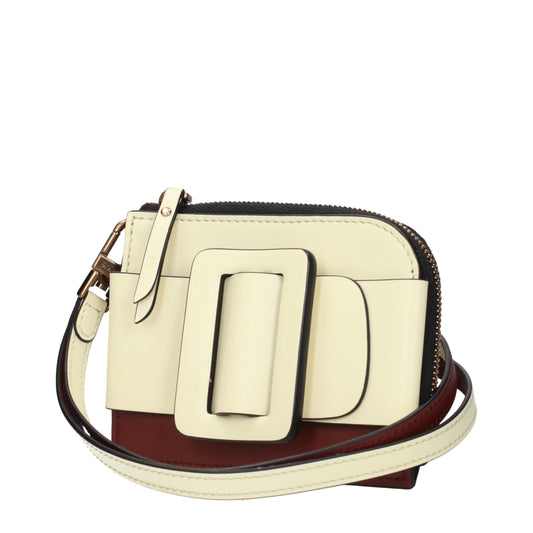 حاملات بطاقات جلدية من بوي باللون البيج