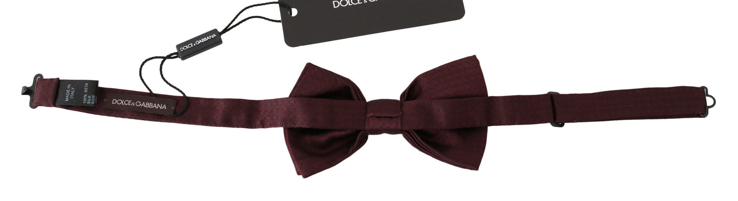 Dolce & Gabbana – Verstellbare Seidenfliege mit Tupfenmuster, Papillon