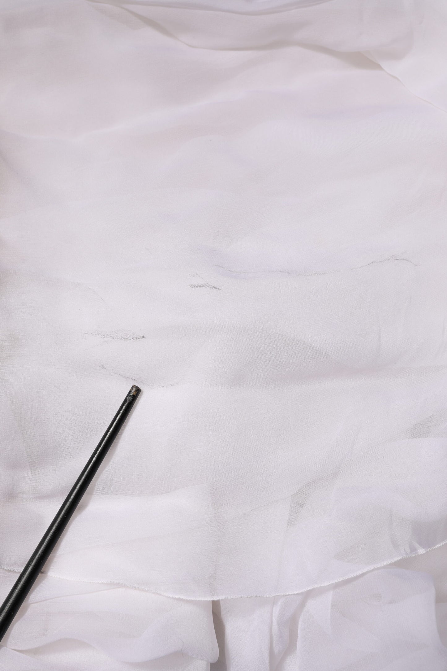 Dolce & Gabbana – Kurzes Chiffon-Oberteil im Bustier-Korsett in Weiß