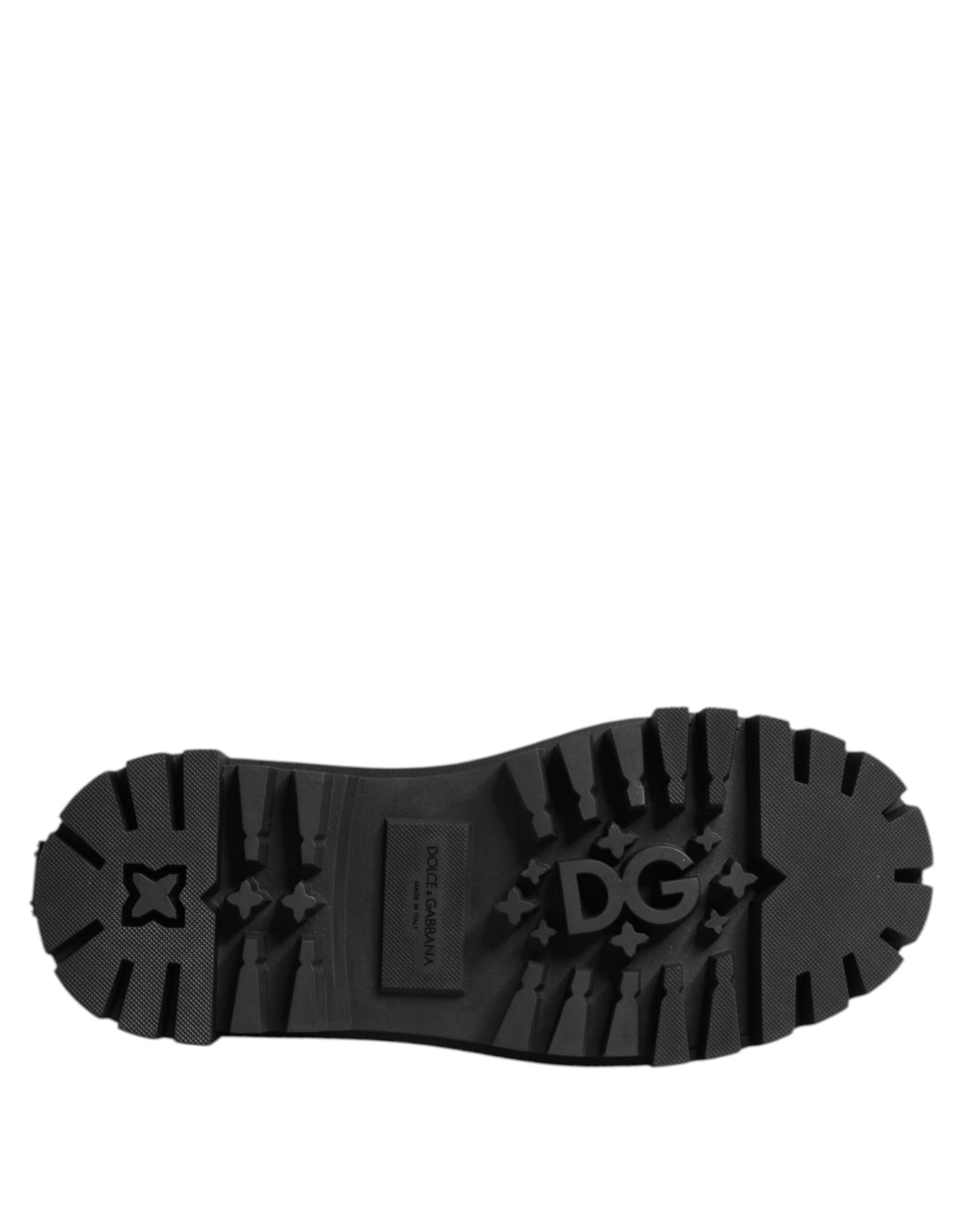 Dolce & Gabbana Schwarze Trekking-Sneakers aus Leder