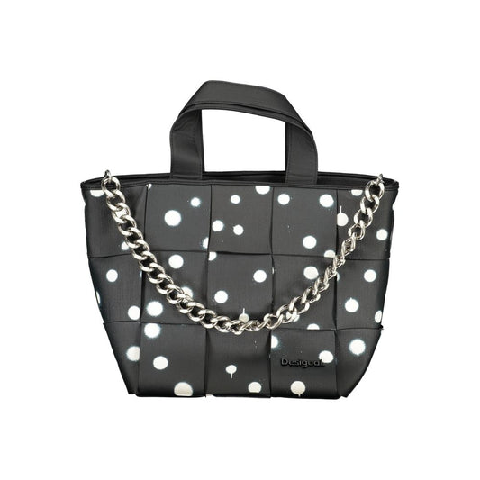 Desigual Schwarze Polyethylen-Handtasche