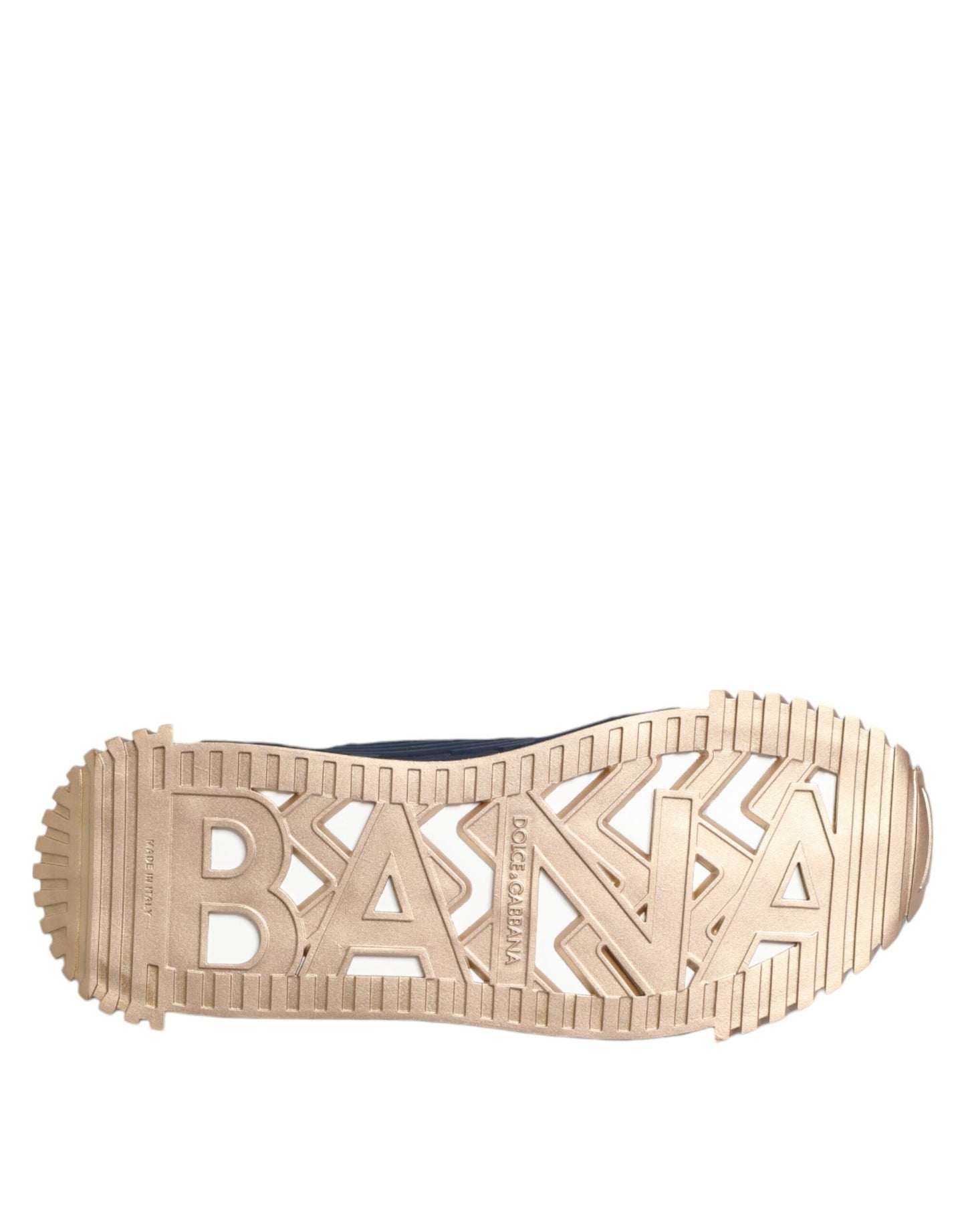 Dolce & Gabbana Blau Weiß Low Top NS1 Männer Sneakers Schuhe