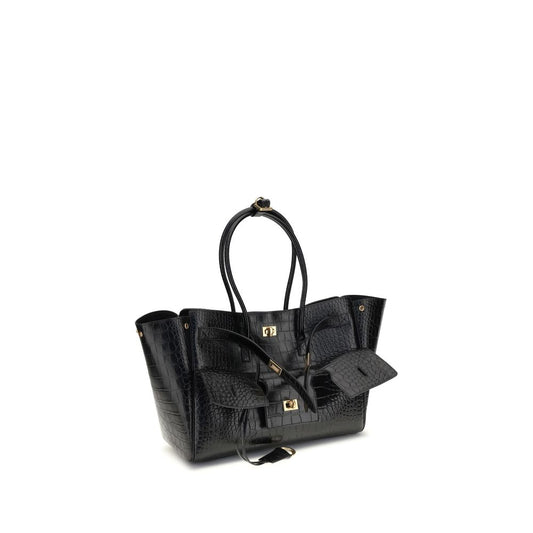 Balenciaga Schultertasche aus schwarzem Kalbsleder Bos Taurus