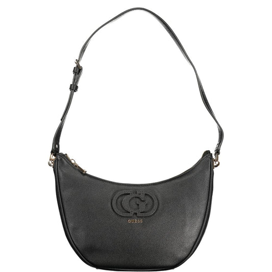 Guess Jeans Schwarze Polyethylen-Damenhandtasche