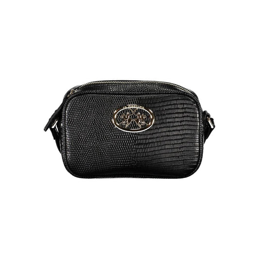 La Martina Schwarze Polyethylen-Handtasche