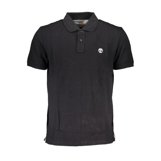 Schwarzes Poloshirt aus Baumwolle von Timberland