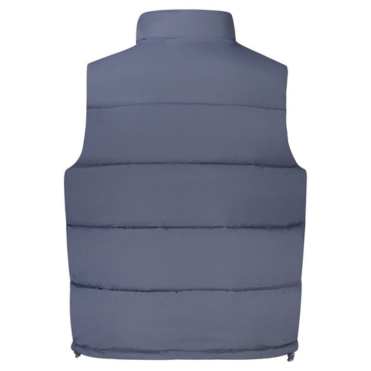 Guess Jeans Blu Polyester Men's Sleeveless Jacket