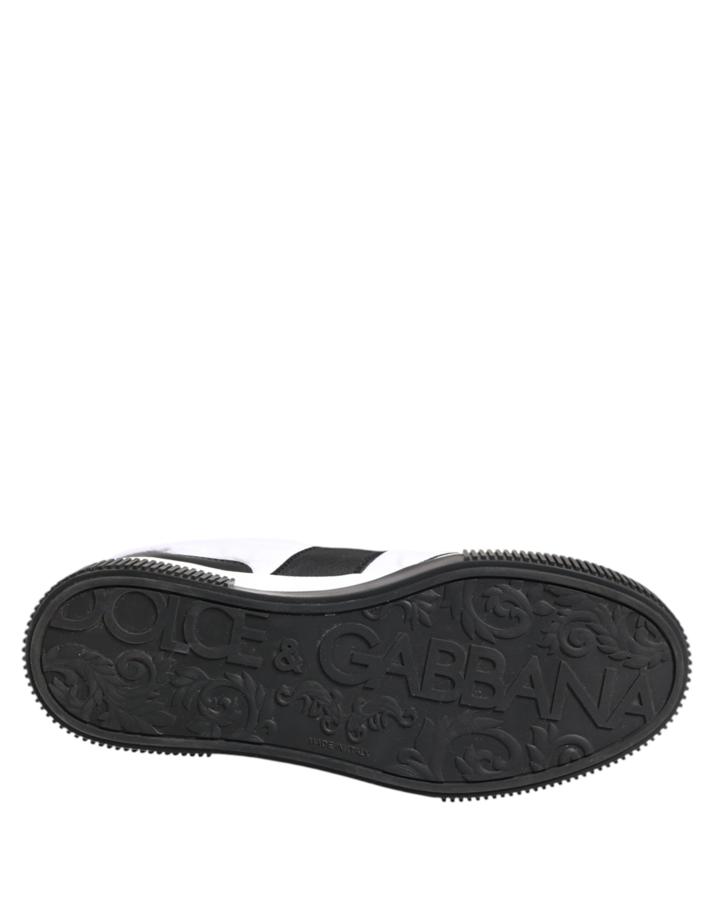 Dolce & Gabbana MIAMI Low Top Sneakers aus schwarzem und weißem Leder