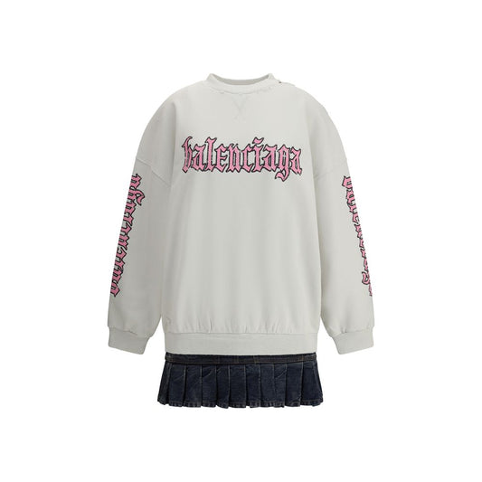 Balenciaga Sweatshirtkleid mit Logo