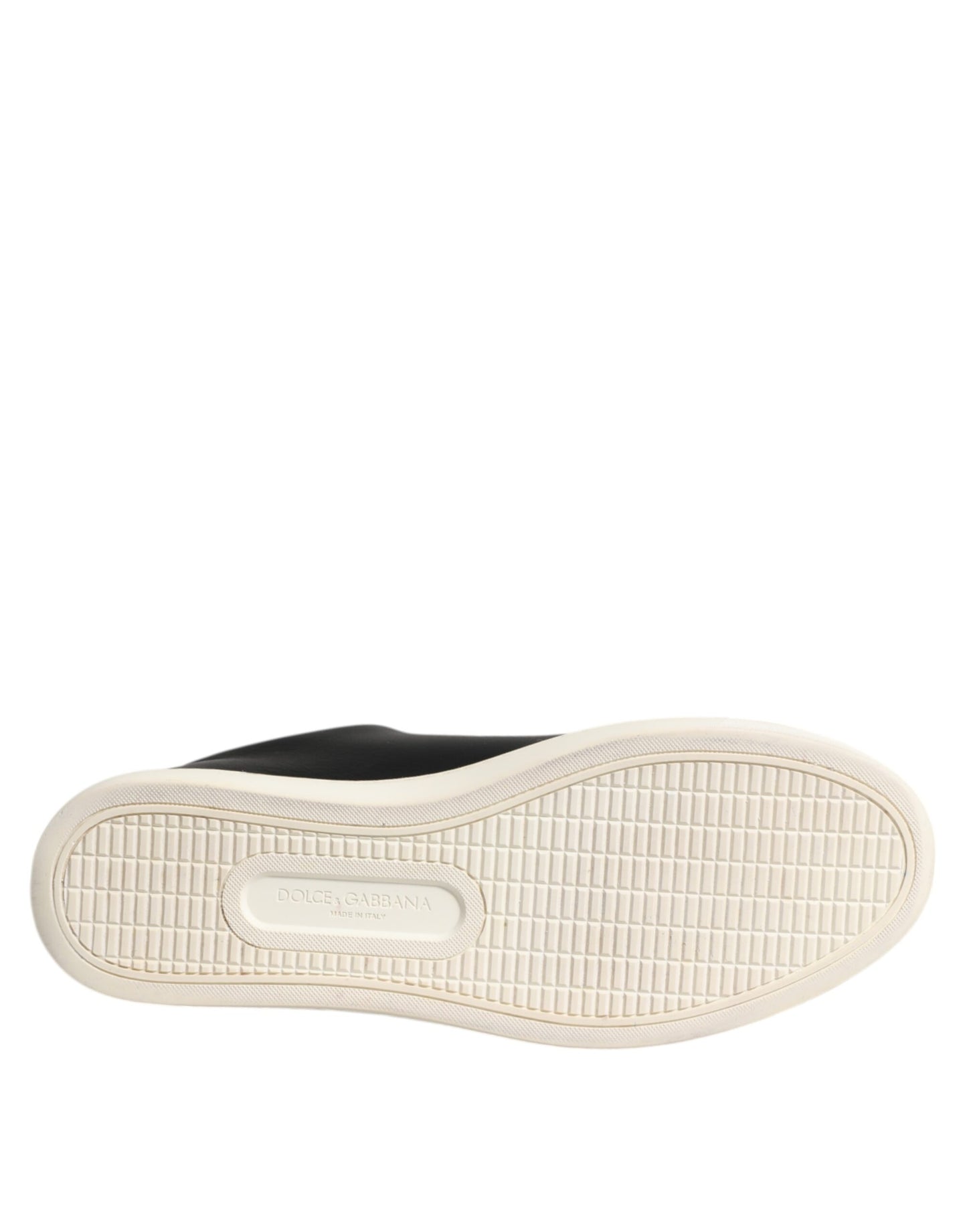 Dolce & Gabbana – Sacred Heart – Sneaker aus schwarzem Leder