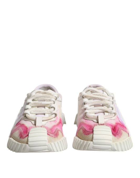 Dolce & Gabbana – Weiße NS1-Schnür-Sneaker mit niedrigem Schaft