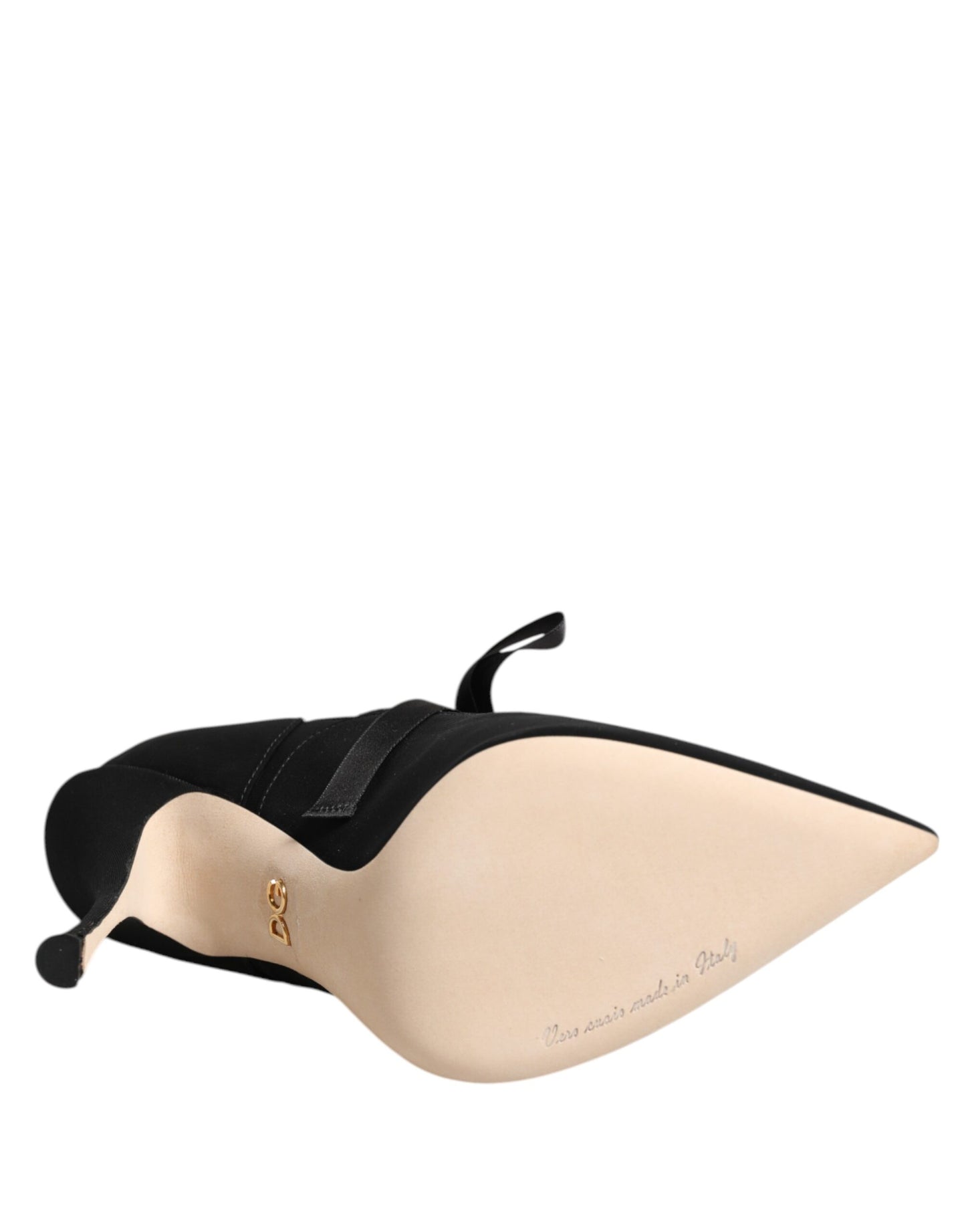 Dolce & Gabbana – Schwarze Pumps mit Schnürung und Stilettoabsatz