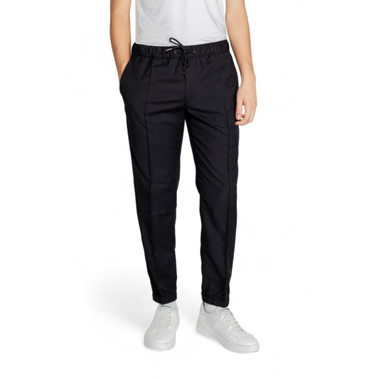Armani Exchange Black Polyester Pant