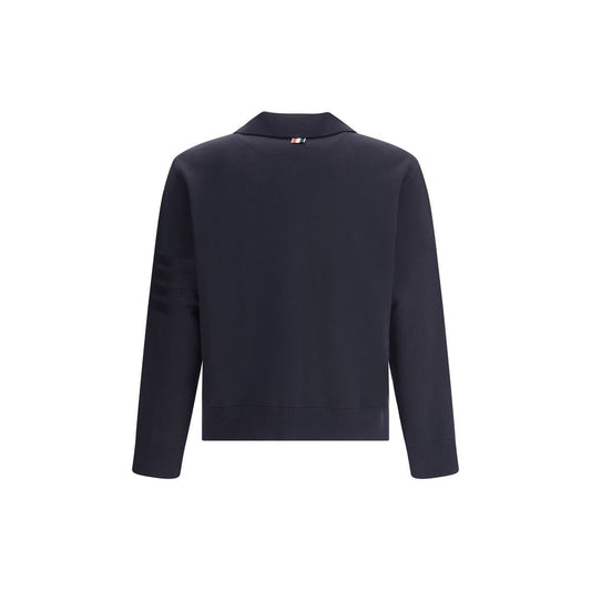 Thom Browne – Doubleface-Cardigan mit durchgehendem Reißverschluss in Meri