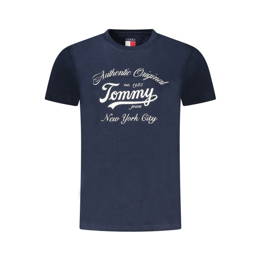 Tommy Hilfiger Damen-T-Shirt aus Baumwolle, Blau