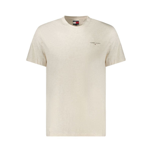 Tommy Hilfiger Beiges Baumwoll-T-Shirt für Herren