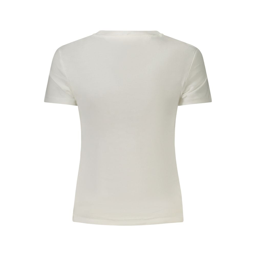 Tommy Hilfiger – Weißes Baumwoll-T-Shirt für Damen