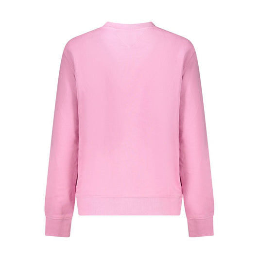 Tommy Hilfiger – Rosafarbener Baumwollpullover für Damen