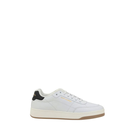 Saint Laurent Sneaker aus weißem Kalbsleder Modell Bos Taurus in niedriger Ausführung