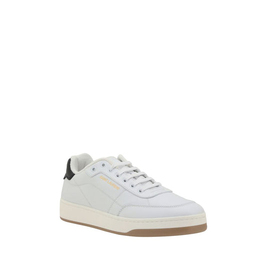 Saint Laurent Sneaker aus weißem Kalbsleder Modell Bos Taurus in niedriger Ausführung