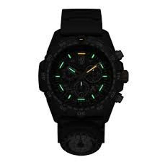 Luminox schwarze Kautschukuhr