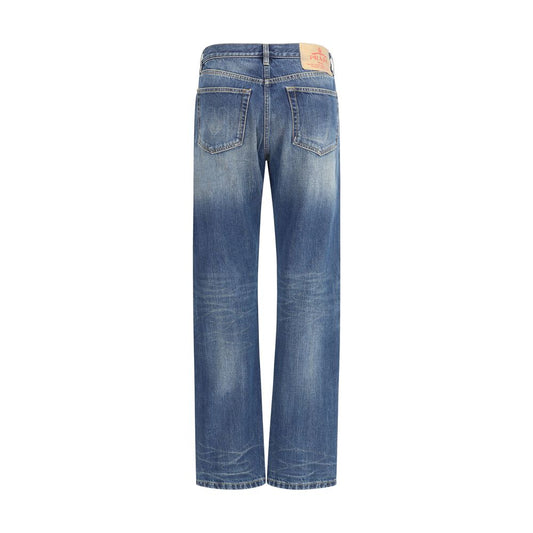 Prada Blaue Baumwoll-Jeans mit geradem Bein
