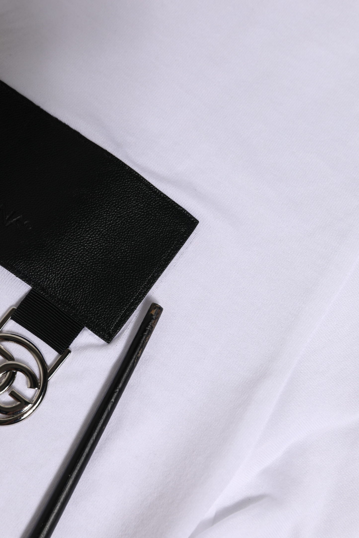 Dolce & Gabbana – Weißes T-Shirt mit Rundhalsausschnitt und kurzen Ärmeln und Logo