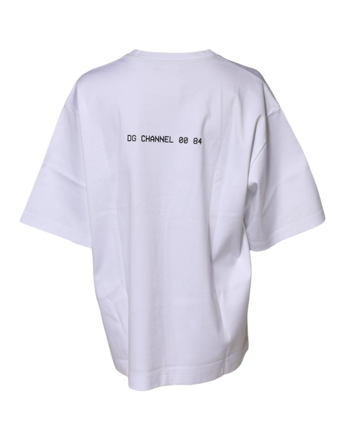 Dolce & Gabbana – Weißes, bedrucktes T-Shirt aus Baumwolle mit kurzen Ärmeln